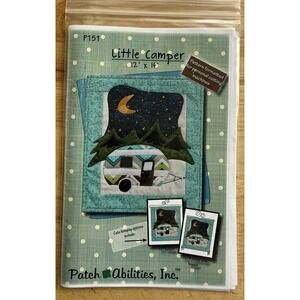 Little Camper Pattern by Patch Abilities Night Sky  Fits 12" Hanger Not Included